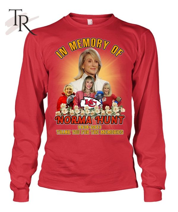 In Memory Of Norma Hunt 1938 – 2023 Thank You For The Memories T-Shirt – Limited Edition