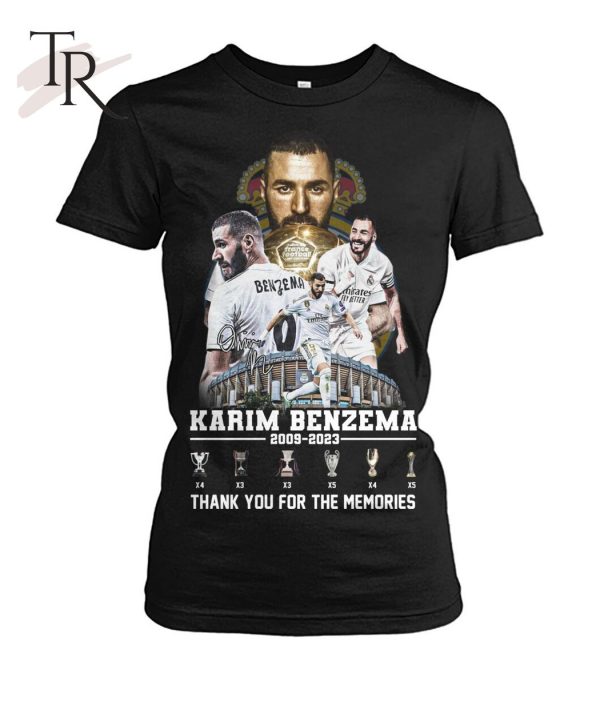 Karim Benzema 2009 – 2023 Thank You For The Memories T-Shirt – Limited Edition