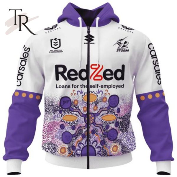 NRL Melbourne Storm Special Indigenous Design 2023 Hoodie 3D