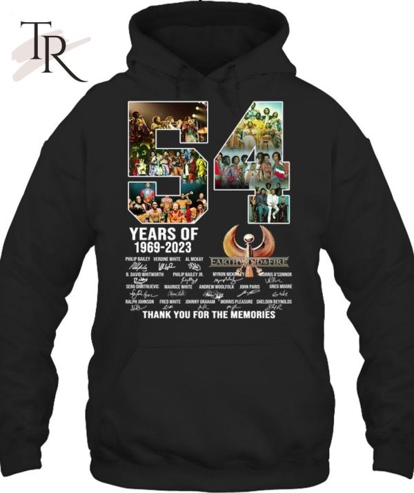 54 Years Of 1969 – 2023 Earth, Wind & Fire Thank You For The Memories Unisex T-Shirt – Limited Edition