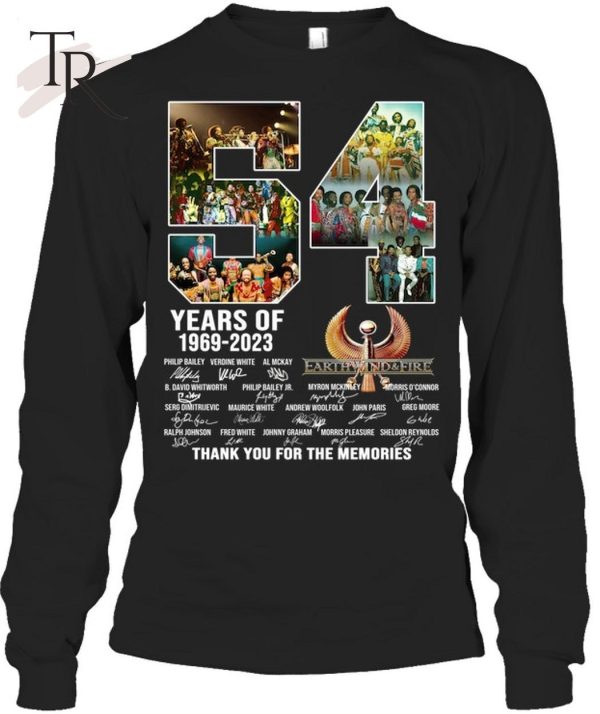 54 Years Of 1969 – 2023 Earth, Wind & Fire Thank You For The Memories Unisex T-Shirt – Limited Edition