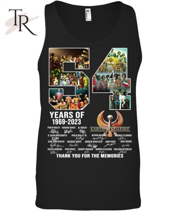 54 Years Of 1969 – 2023 Earth, Wind & Fire Thank You For The Memories Unisex T-Shirt – Limited Edition