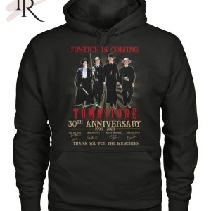 Justice Is Coming Tombstone 30th Anniversary 1993 – 2023 Thank You For The Memories Unisex T-Shirt – Limited Edition