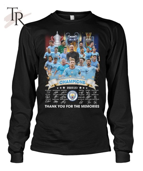 Manchester City Football Club Champions 2022 23 Thank You For The Memories Unisex T-Shirt – Limited Edition