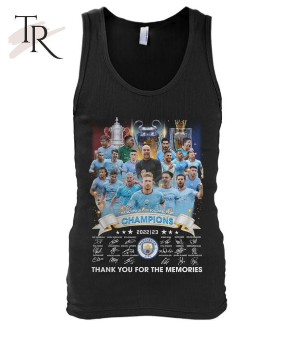 Manchester City Football Club Champions 2022 23 Thank You For The Memories Unisex T-Shirt – Limited Edition