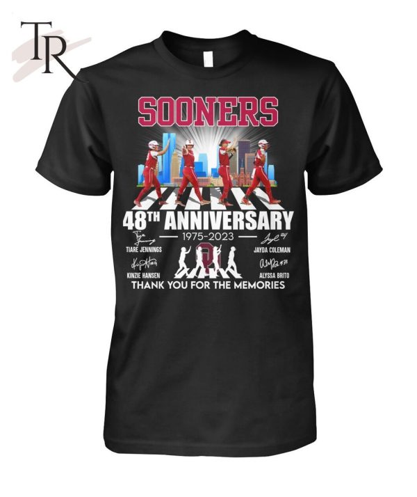 Sooners 48th Anniversary 1975 – 2023 Thank You For The Memories Unisex T-Shirt – Limited Edition