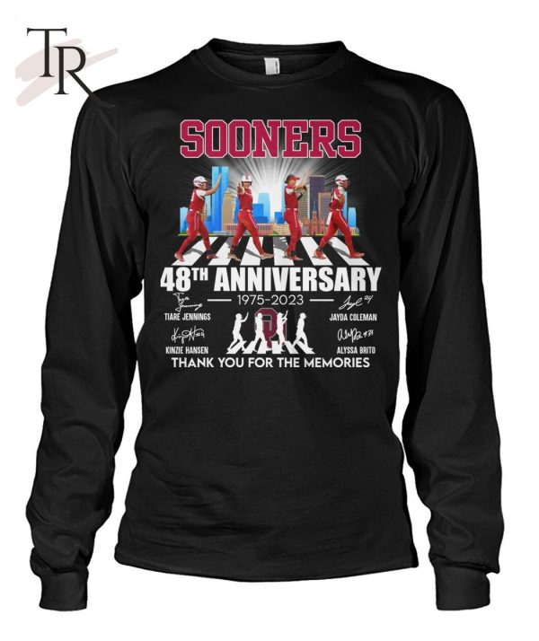 Sooners 48th Anniversary 1975 – 2023 Thank You For The Memories Unisex T-Shirt – Limited Edition