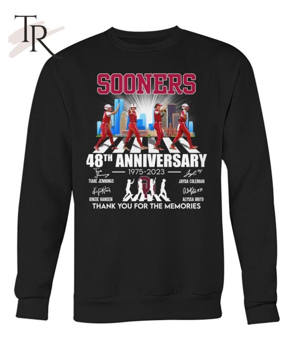 Sooners 48th Anniversary 1975 – 2023 Thank You For The Memories Unisex T-Shirt – Limited Edition