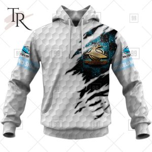 Personalized NRL Cronulla Sutherland Sharks Golf Hoodie All Over Print