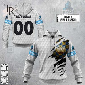 Personalized NRL Gold Coast Titans Golf Hoodie All Over Print