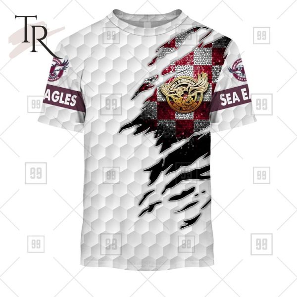 Personalized NRL Manly Warringah Sea Eagles Golf Hoodie All Over Print