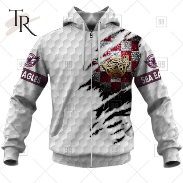 Personalized NRL Manly Warringah Sea Eagles Golf Hoodie All Over Print