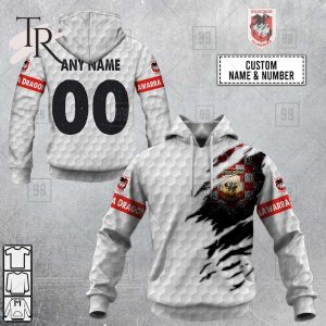 Personalized NRL ST George Illawarra Dragons Golf Hoodie All Over Print