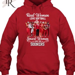 Real Women Love Baseball Smart Women Love The Sooners T-Shirt – Limited Edition