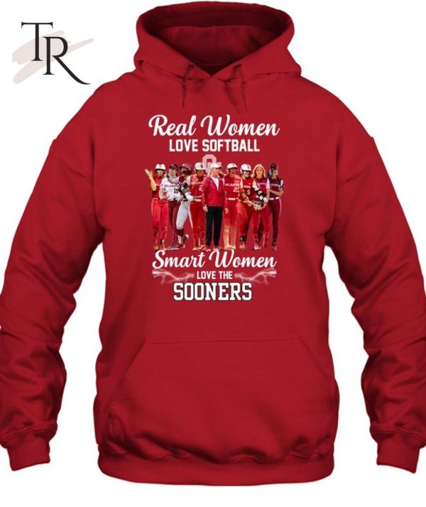 Real Women Love Baseball Smart Women Love The Sooners T-Shirt – Limited Edition