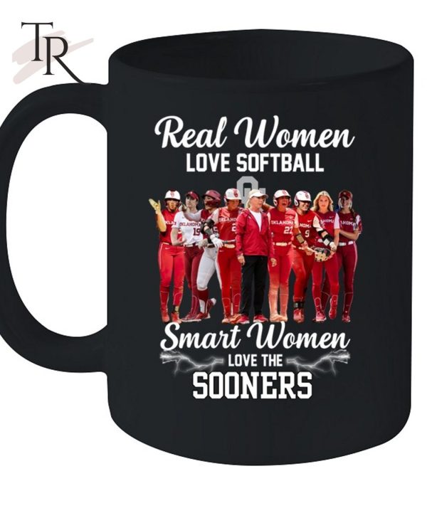 Real Women Love Baseball Smart Women Love The Sooners T-Shirt – Limited Edition