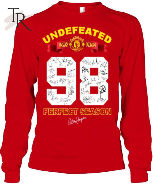 Undefeated 1998 – 1999 Manchester United 98 Perfect Season T-Shirt – Limited Edition