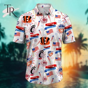 Cincinnati Sports Happy 4th Of July Hawaiian Shirt