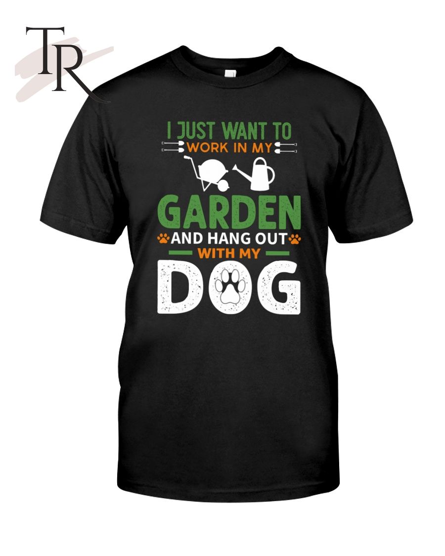 Funny Gardening Dog Lover Gardener Garden Plants Classic T-Shirt