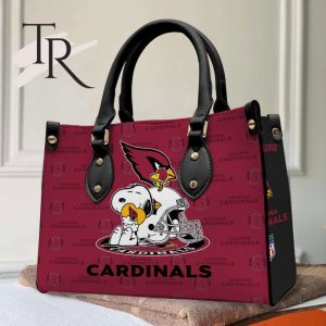 Arizona Cardinals NFL Snoopy Women Premium Leather Hand Bag