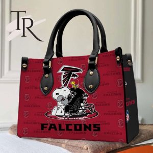 Atlanta Falcons NFL Snoopy Women Premium Leather Hand Bag