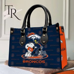 Denver Broncos NFL Snoopy Women Premium Leather Hand Bag
