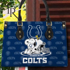 Indianapolis Colts NFL Snoopy Women Premium Leather Hand Bag