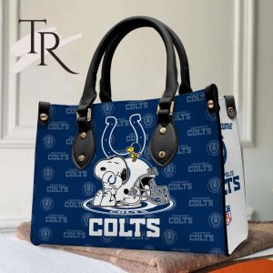 Indianapolis Colts NFL Snoopy Women Premium Leather Hand Bag