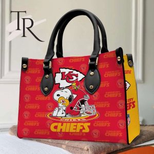 Kansas City Chiefs NFL Snoopy Women Premium Leather Hand Bag