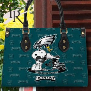 Philadelphia Eagles NFL Snoopy Women Premium Leather Hand Bag