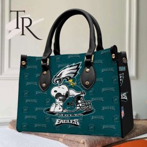 Philadelphia Eagles NFL Snoopy Women Premium Leather Hand Bag