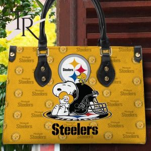 Pittsburgh Steelers NFL Snoopy Women Premium Leather Hand Bag