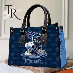 Tennessee Titans NFL Snoopy Women Premium Leather Hand Bag