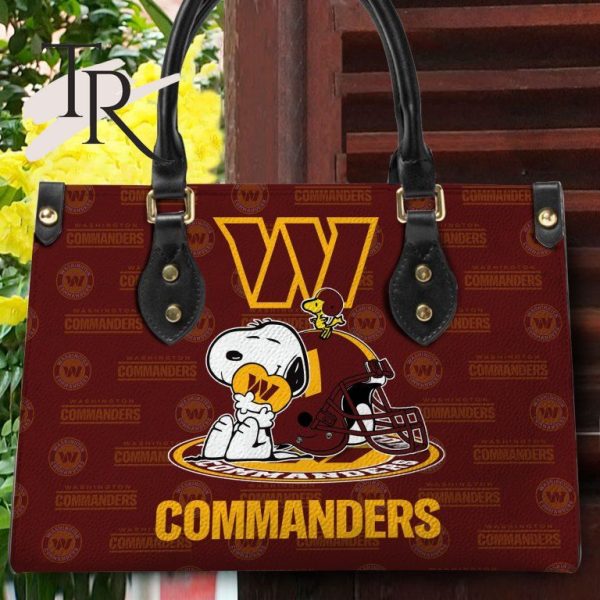 Washington Redskins NFL Snoopy Women Premium Leather Hand Bag