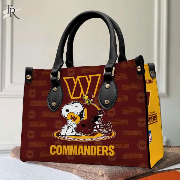 Washington Redskins NFL Snoopy Women Premium Leather Hand Bag