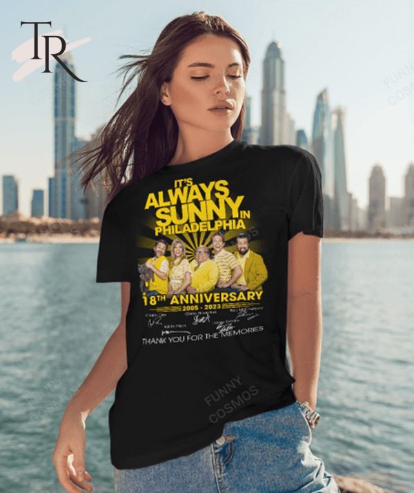 It’s Always Sunny in Philadelphia 18th Anniversary 2005 – 2023 Thank You For The Memories T-Shirt – Limited Edition