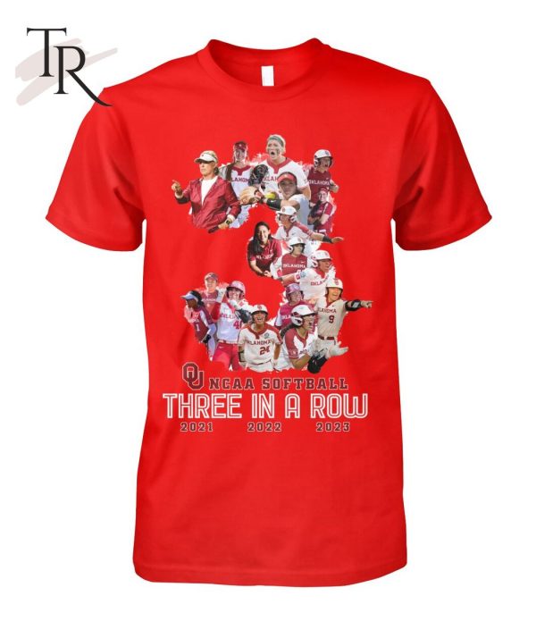 NCAA Softball Three In A Row T-Shirt – Limited Edition