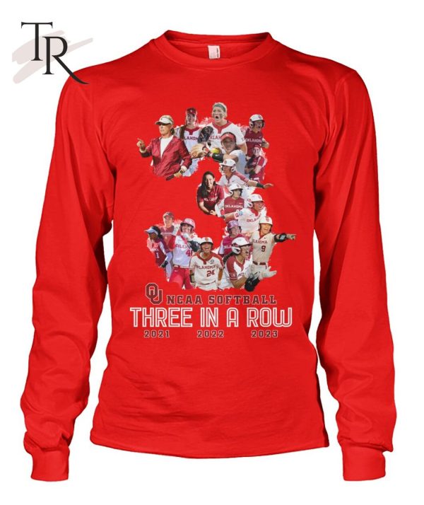 NCAA Softball Three In A Row T-Shirt – Limited Edition