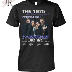 The 1975 World Tour 2023 21st Anniversary 2002 – 2023 Signed T-Shirt – Limited Edition