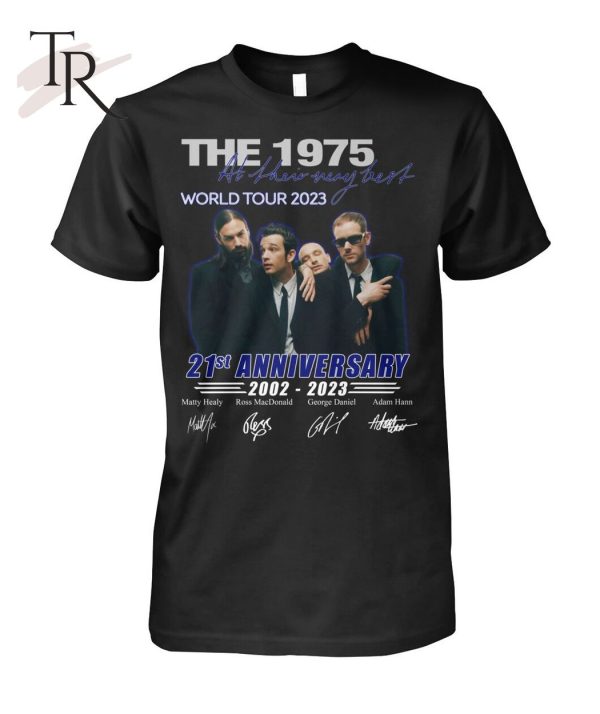 The 1975 World Tour 2023 21st Anniversary 2002 – 2023 Signed T-Shirt – Limited Edition