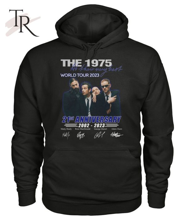 The 1975 World Tour 2023 21st Anniversary 2002 – 2023 Signed T-Shirt – Limited Edition