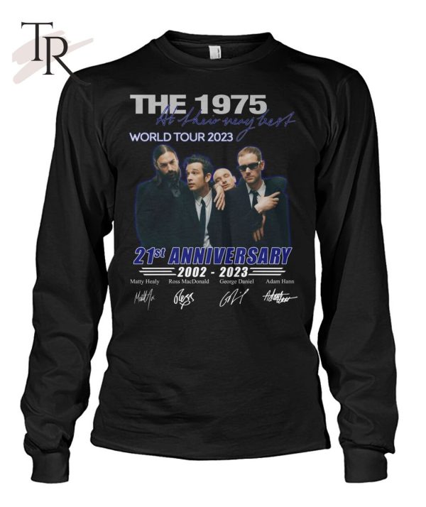 The 1975 World Tour 2023 21st Anniversary 2002 – 2023 Signed T-Shirt – Limited Edition