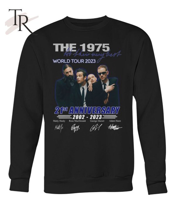 The 1975 World Tour 2023 21st Anniversary 2002 – 2023 Signed T-Shirt – Limited Edition