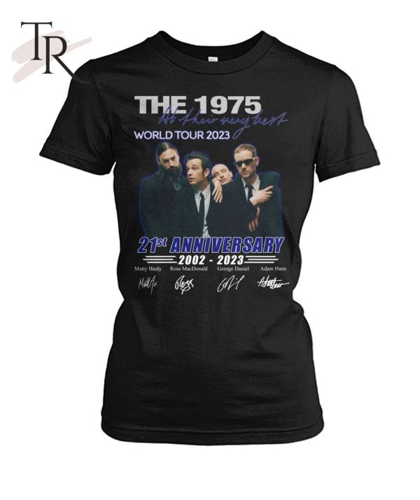 The 1975 World Tour 2023 21st Anniversary 2002 – 2023 Signed T-Shirt – Limited Edition