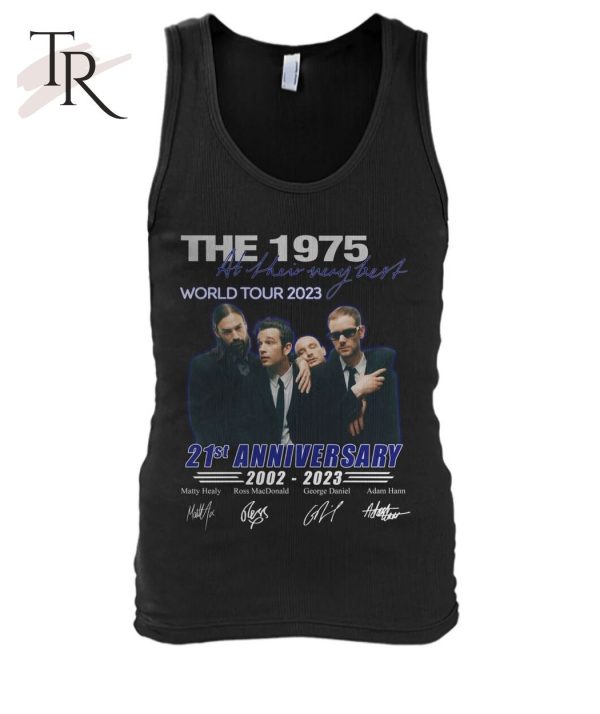 The 1975 World Tour 2023 21st Anniversary 2002 – 2023 Signed T-Shirt – Limited Edition