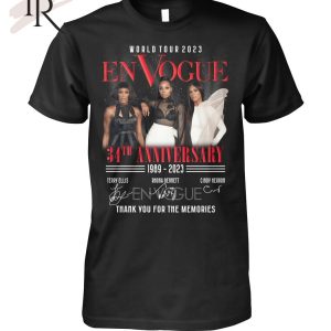 World Tour En Vogue 34th Anniversary 1989 – 2023 Thank You For The Memories T-Shirt – Limited Edition