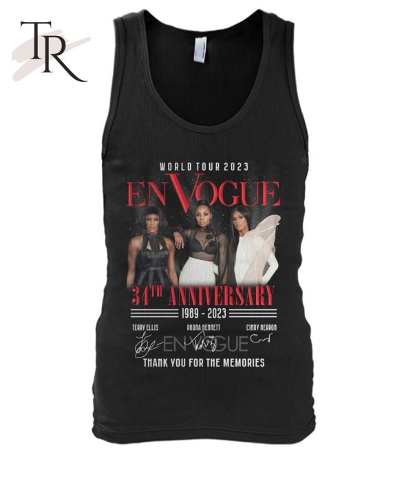 World Tour En Vogue 34th Anniversary 1989 – 2023 Thank You For The Memories T-Shirt – Limited Edition