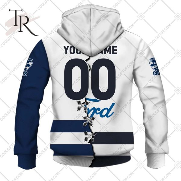 Personalized Guernsey Mix V2 AFL Geelong Cats Hoodie 3D