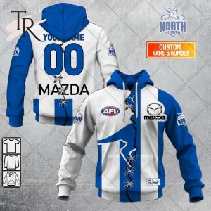 Personalized Home Guernsey 2023 AFL North Melbourne Kangaroos Hoodie