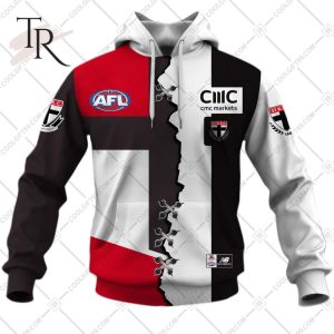 Personalized Guernsey Mix V2 AFL St Kilda Saints Hoodie 3D